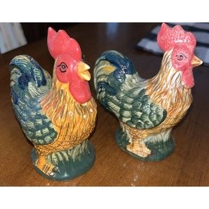 Rooster Salt and Pepper Shakers Farmhouse Country